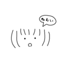 しろいしかくのなかの女の子（個別スタンプ：1）