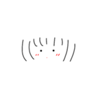 しろいしかくのなかの女の子（個別スタンプ：2）