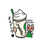 カフェバイトくまちゃん（個別スタンプ：24）