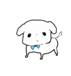顔に出るタイプの丸刈りペキニーズ（個別スタンプ：17）