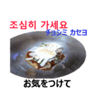 食べ物の写真 韓国語と日本語（個別スタンプ：22）