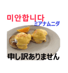 食べ物の写真 韓国語と日本語（個別スタンプ：29）