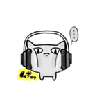 灰色にゃんこさん（個別スタンプ：15）