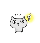 灰色にゃんこさん（個別スタンプ：17）