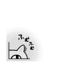 灰色にゃんこさん（個別スタンプ：22）