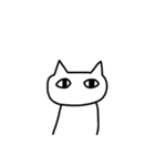 癒し白い猫のスタンプ（個別スタンプ：14）