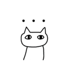 癒し白い猫のスタンプ（個別スタンプ：15）