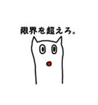 癒し白い猫のスタンプ（個別スタンプ：40）