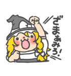 ドキッ！魔理沙だらけの東方Projectスタンプ（個別スタンプ：3）