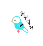 笑顔の青い鳥（個別スタンプ：3）