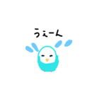 笑顔の青い鳥（個別スタンプ：7）
