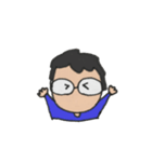 めがねのおとこのこ2（個別スタンプ：3）