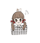おしゃべり女の子と猫さん（個別スタンプ：20）