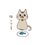 おしゃべり女の子と猫さん（個別スタンプ：34）