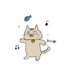 おしゃべり女の子と猫さん（個別スタンプ：35）
