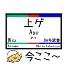 愛知河和線 知多新線 気軽に今この駅だよ！（個別スタンプ：15）