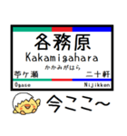 愛知 岐阜 犬山線 各務原線 気軽に今この駅（個別スタンプ：21）