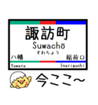 愛知 名古屋 豊川線 気軽に今この駅だよ！（個別スタンプ：32）