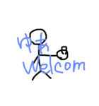 棒人間も会話する（個別スタンプ：8）