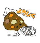 カレーを生き物にかける（個別スタンプ：23）