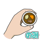 カレーを生き物にかける（個別スタンプ：37）