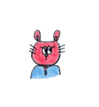 うさぎと仲間たち〜色鉛筆手描きスタンプ〜（個別スタンプ：3）