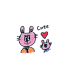 うさぎと仲間たち〜色鉛筆手描きスタンプ〜（個別スタンプ：40）