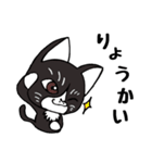 黒猫ちゃちゃ丸☆チャチャチャ♪（個別スタンプ：7）