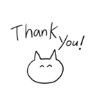 ゆるーい白ねこ（個別スタンプ：22）