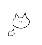 ゆるーい白ねこ（個別スタンプ：25）