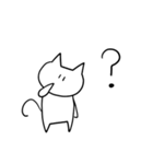 ゆるーい白ねこ（個別スタンプ：27）