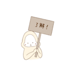 白いごりらくん。（個別スタンプ：3）