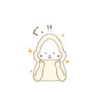 白いごりらくん。（個別スタンプ：17）