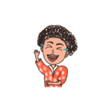 それいけアフロ（個別スタンプ：10）