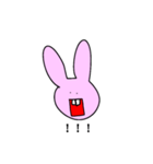 出っ歯うさぎ。（個別スタンプ：5）