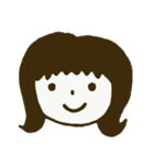 普段の女の子の一言（個別スタンプ：1）