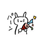 あんまり表情の変わらないうさぎ（個別スタンプ：8）