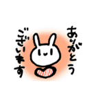 あんまり表情の変わらないうさぎ（個別スタンプ：21）