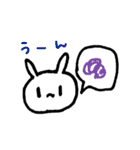 あんまり表情の変わらないうさぎ（個別スタンプ：35）