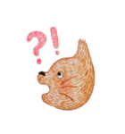 手描きリスのスタンプ（個別スタンプ：12）