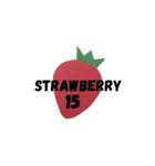 strawberry いちごで15なお祝い（個別スタンプ：11）