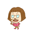 おかっぱメガネ娘ちゃーちゃん！（個別スタンプ：7）
