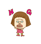 おかっぱメガネ娘ちゃーちゃん！（個別スタンプ：17）