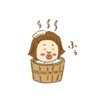 おかっぱメガネ娘ちゃーちゃん！（個別スタンプ：21）
