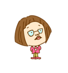 おかっぱメガネ娘ちゃーちゃん！（個別スタンプ：33）