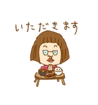 おかっぱメガネ娘ちゃーちゃん！（個別スタンプ：39）