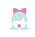 パステルカラーの女の子（個別スタンプ：6）