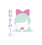 パステルカラーの女の子（個別スタンプ：11）