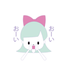 パステルカラーの女の子（個別スタンプ：14）