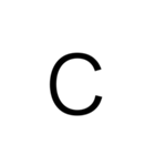 アルファベット＆数字（個別スタンプ：3）